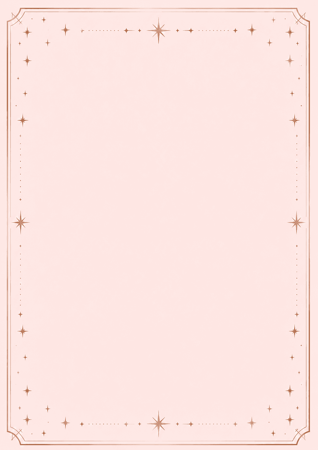 Marriage biodata format 4 — Pink Star biodata design
